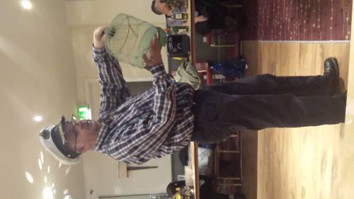 Don't know why the site knocks him on his back each time I load the pic, but u get the idea